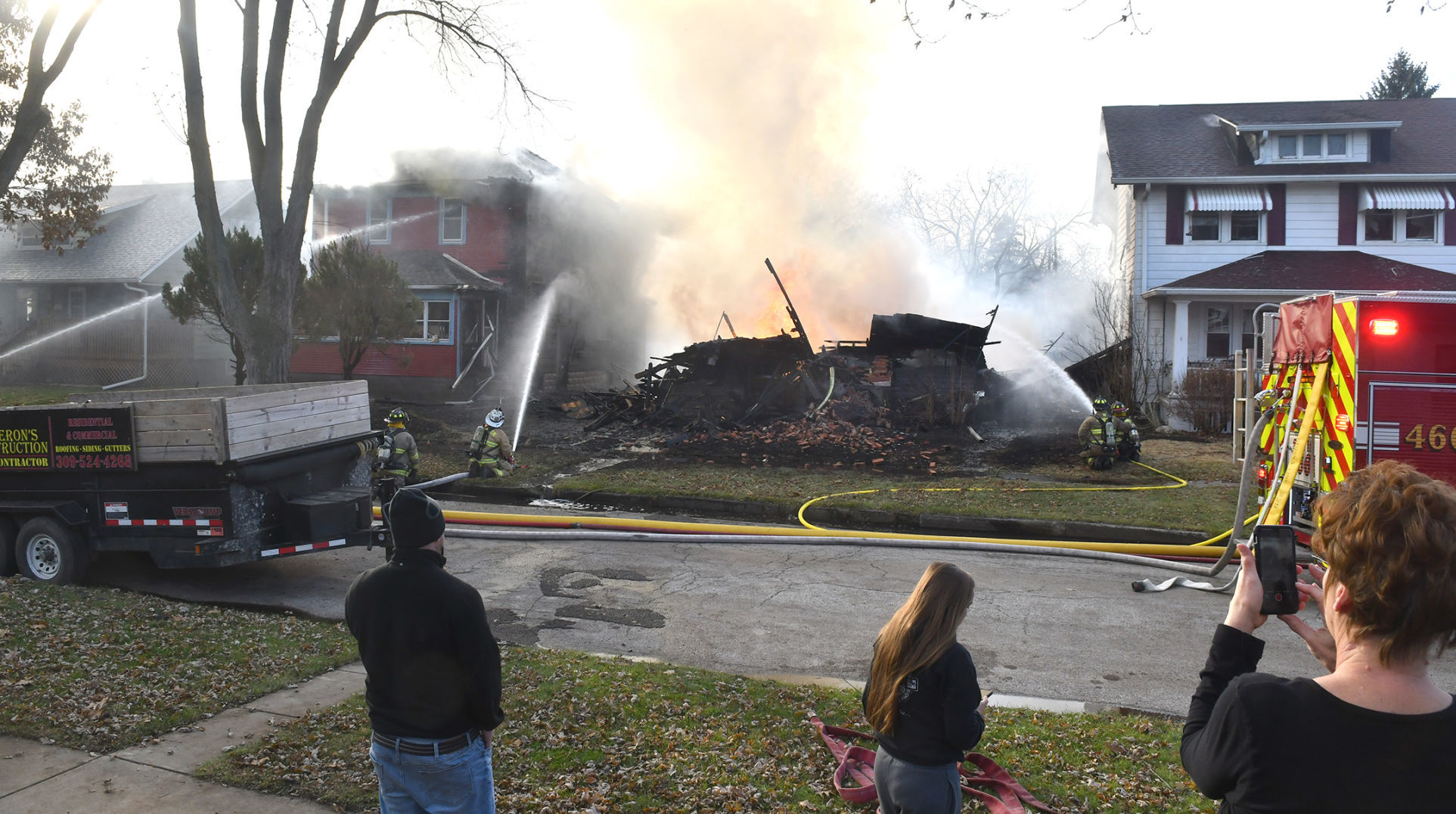 Silvis house fire on 8th street